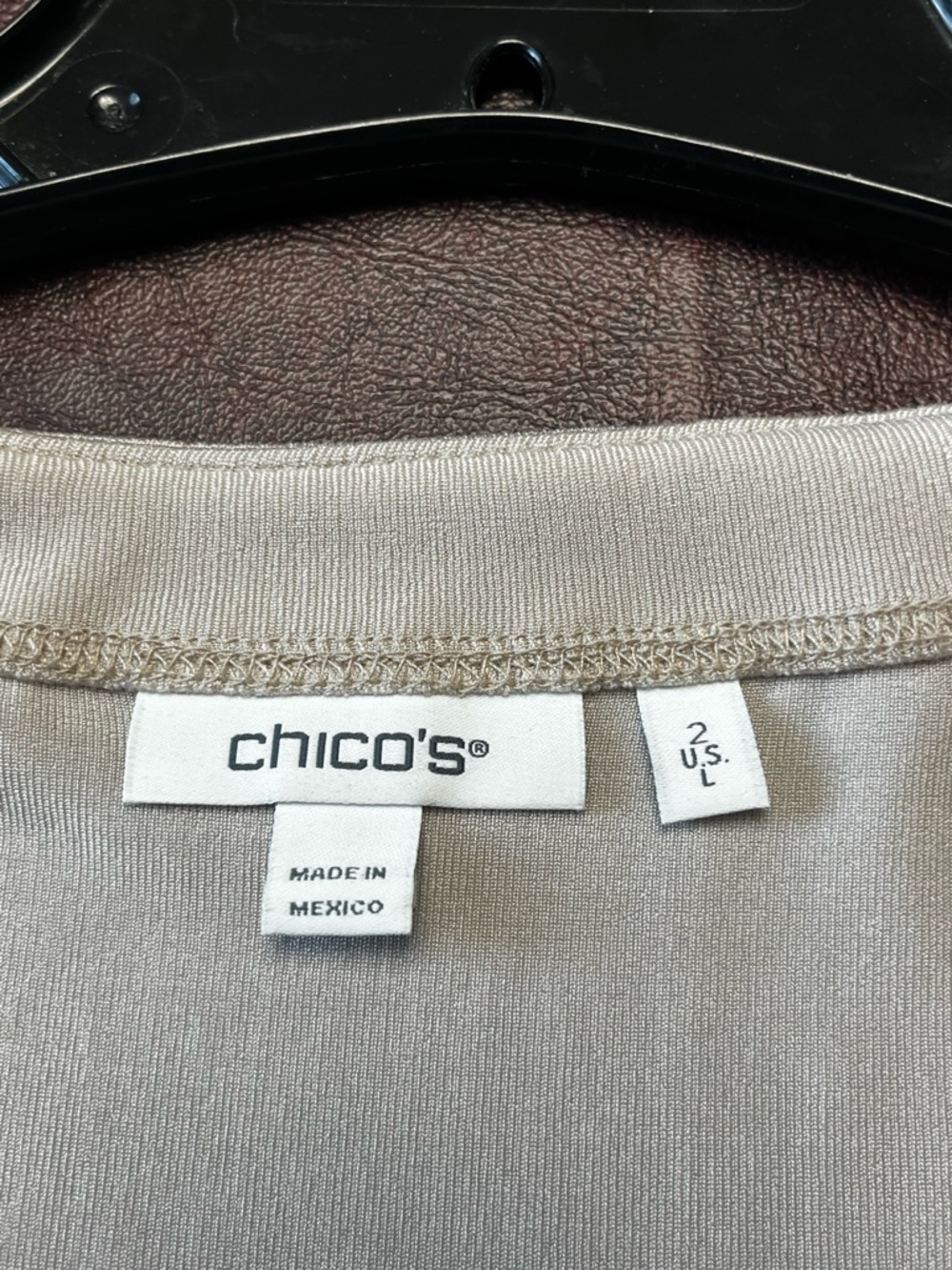 Chico's travelers Light Champagne Shell Top and bottom - Picture 8 of 16